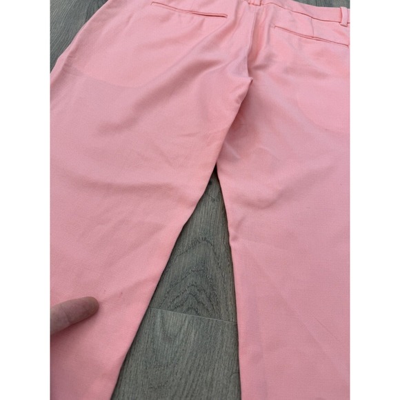 THEORY Sienna Pants Womens 6 Cropped wool-twill tapered Salmon Pink Read - Picture 11 of 11